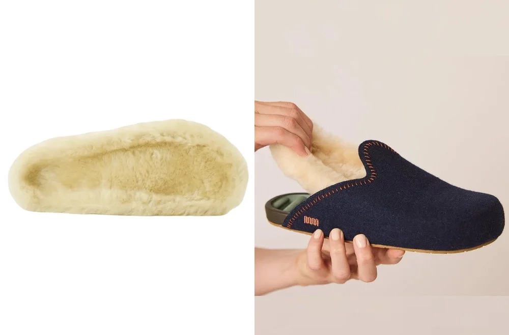 shearling-footbed